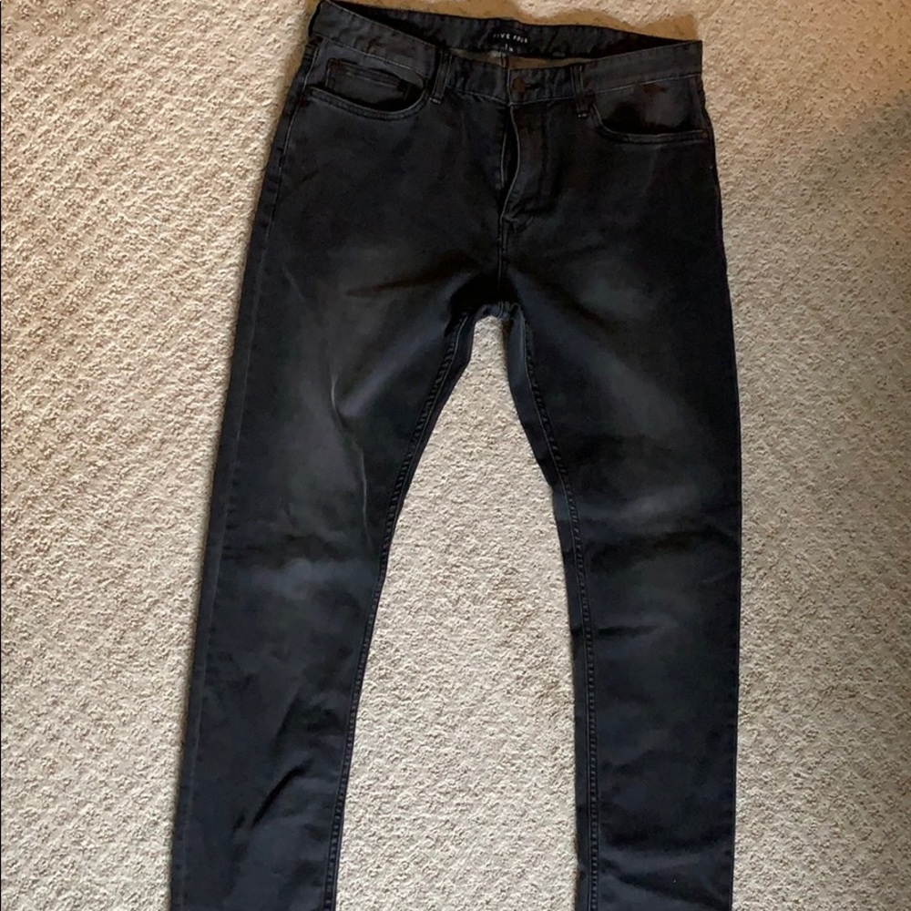 Men’s black denim pants. Brand: FIVE-FOUR Size: 34